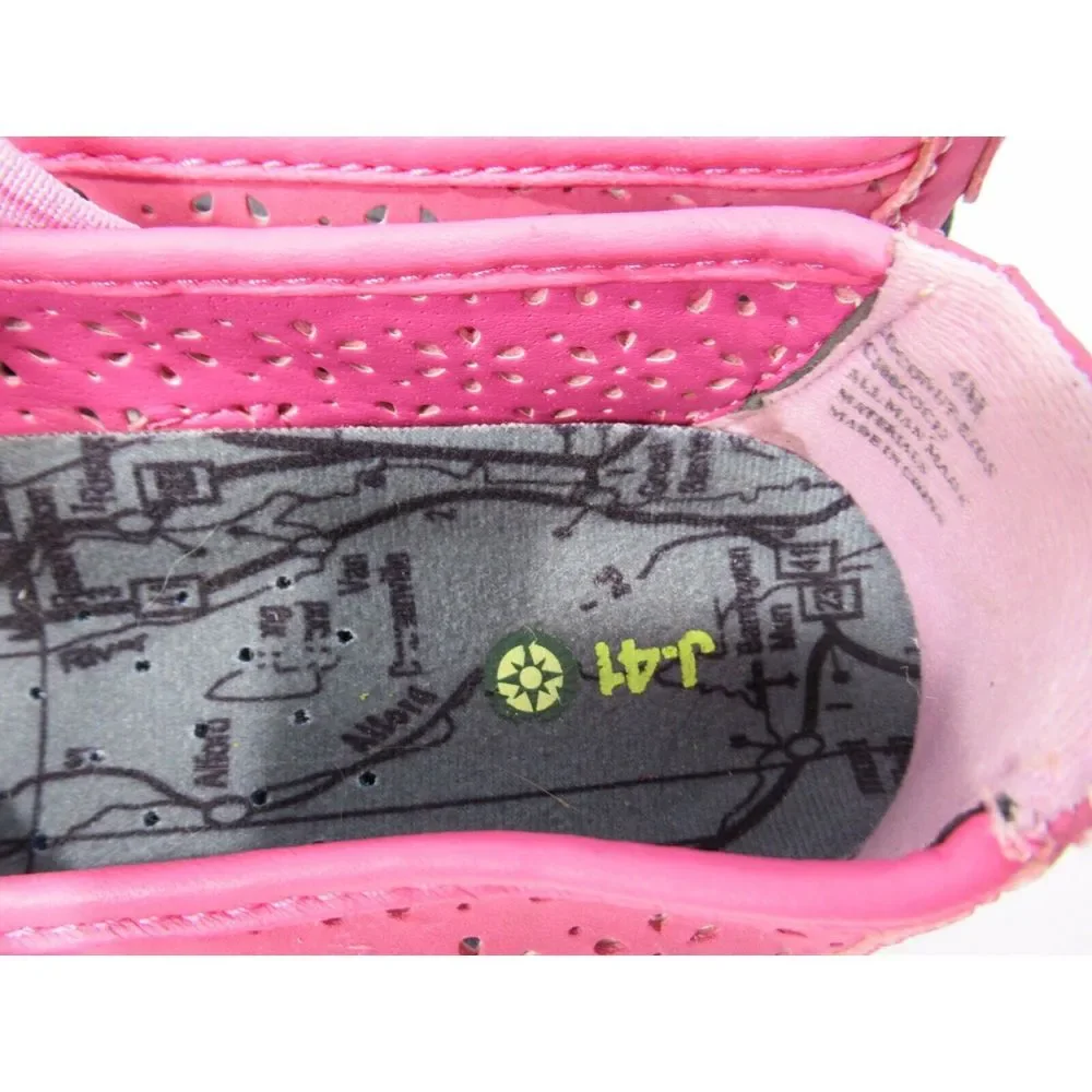 J-41 Black Hot Pink COCONUT Vegan Slip On Mary Jane Shoes size Girls US 4 M Jeep